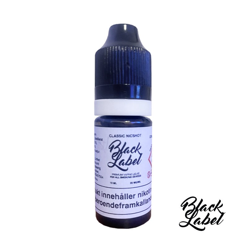 NicShot Black Label, 20mg/ml, 10ml flaska