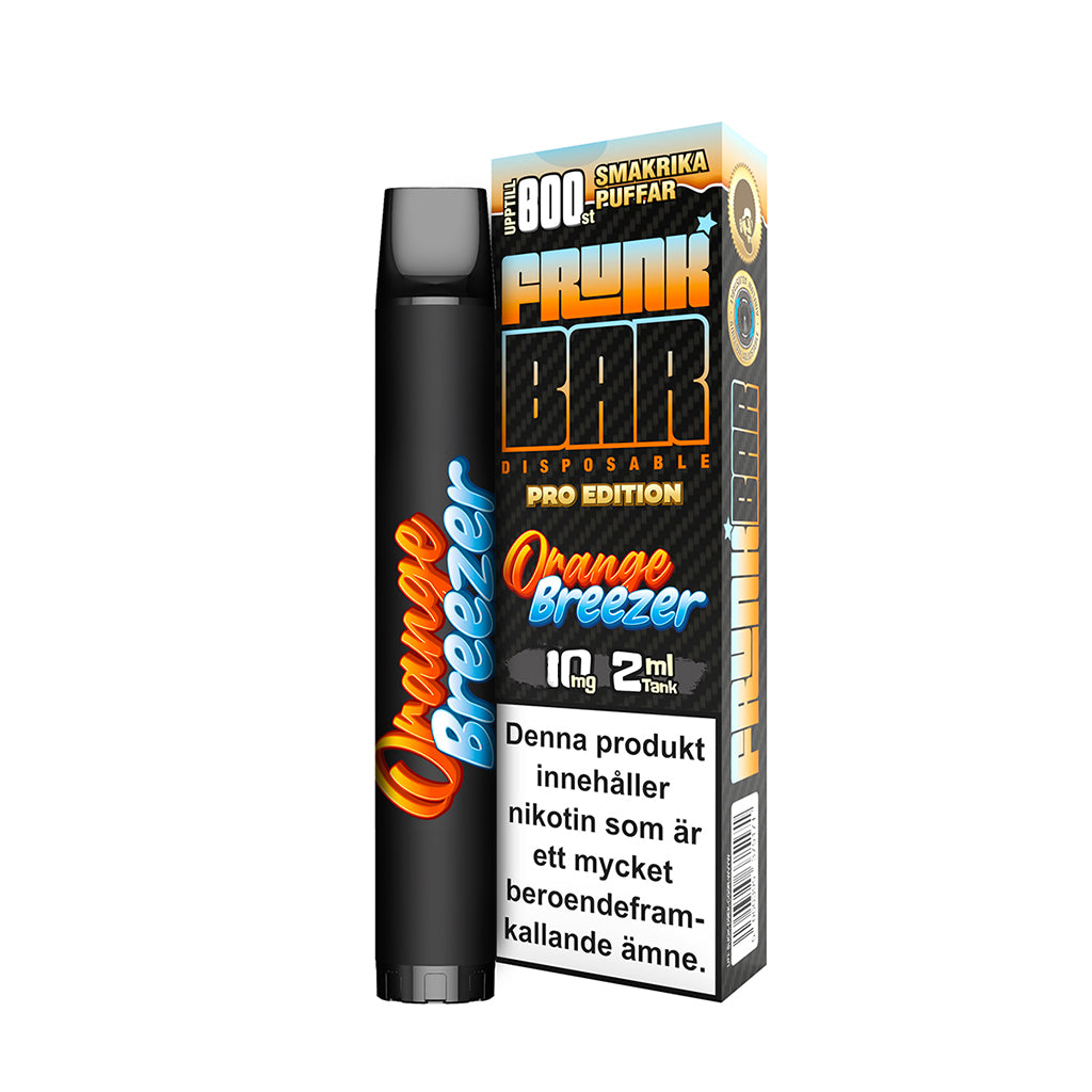 Frunk Bar, Orange Breezer, engångs e-cigarett, 20mg nikotin