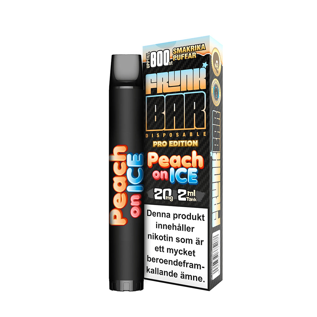 Frunk Bar, Peach on Ice, engångs e-cigarett, 20mg nikotin