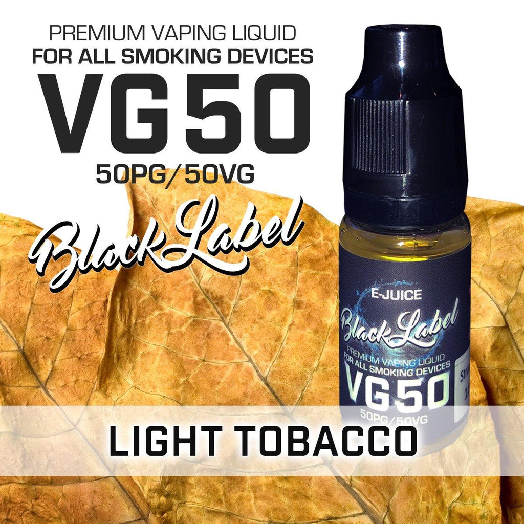 Black Label VG50 Light Tobacco - Electrocigarette