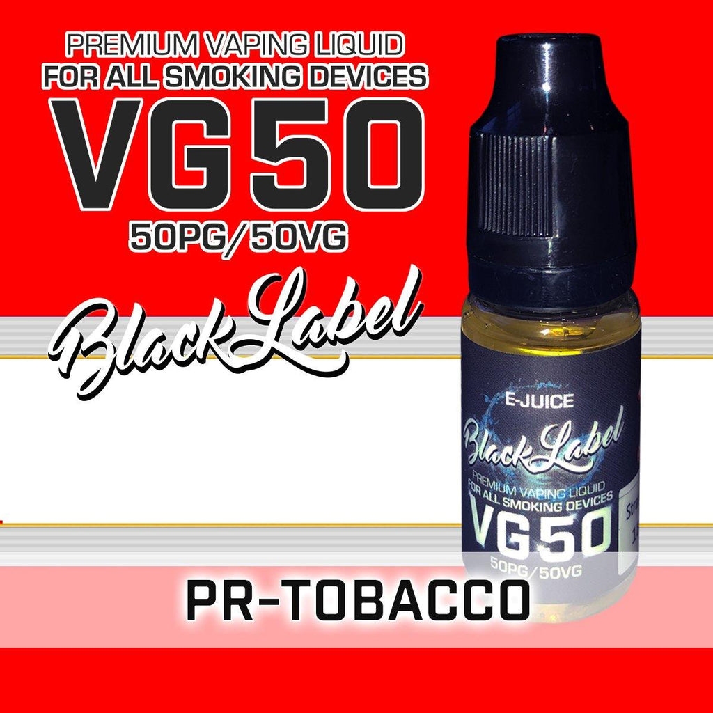 Black Label VG50 PR-Tobacco - Electrocigarette
