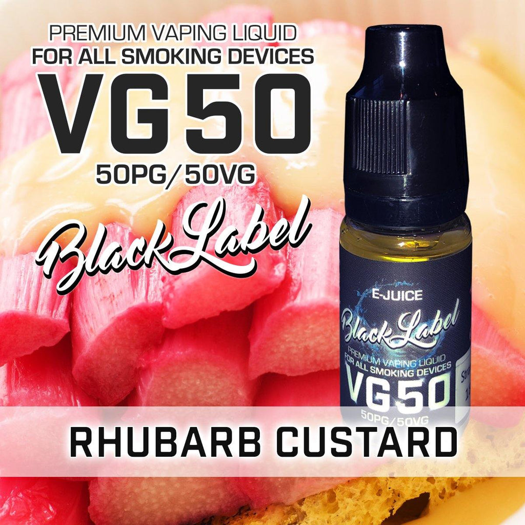 Black Label VG50 Rhubarb & Custard - Electrocigarette