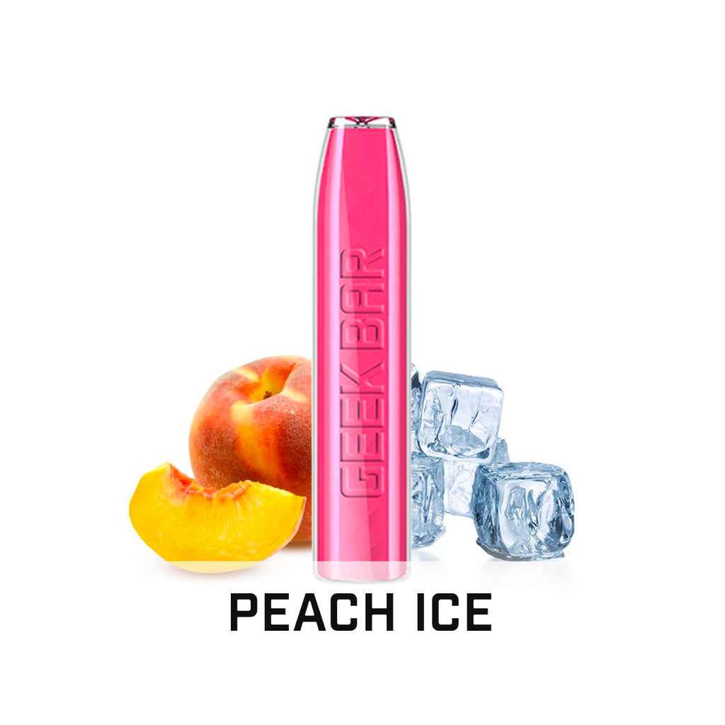 Geek Bar, Peach Ice, 20mg - Engångs E-cigarett